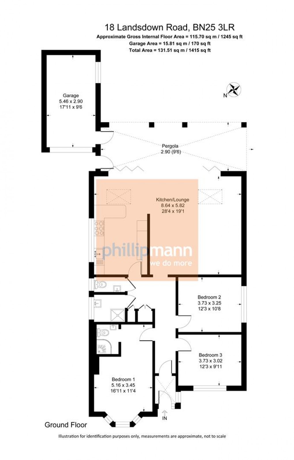 Floorplan for Landsdown Road, Seaford