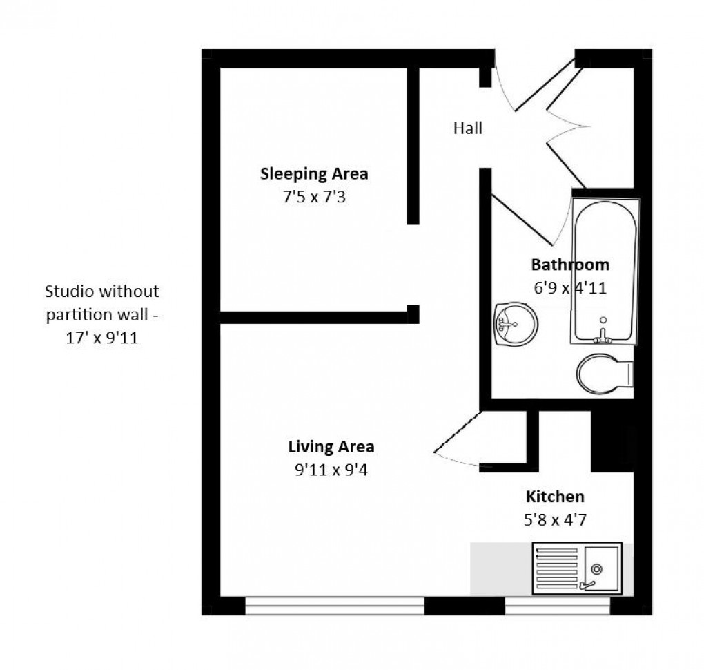 Floorplan for Central Avenue, Telscombe Cliffs, Peacehaven