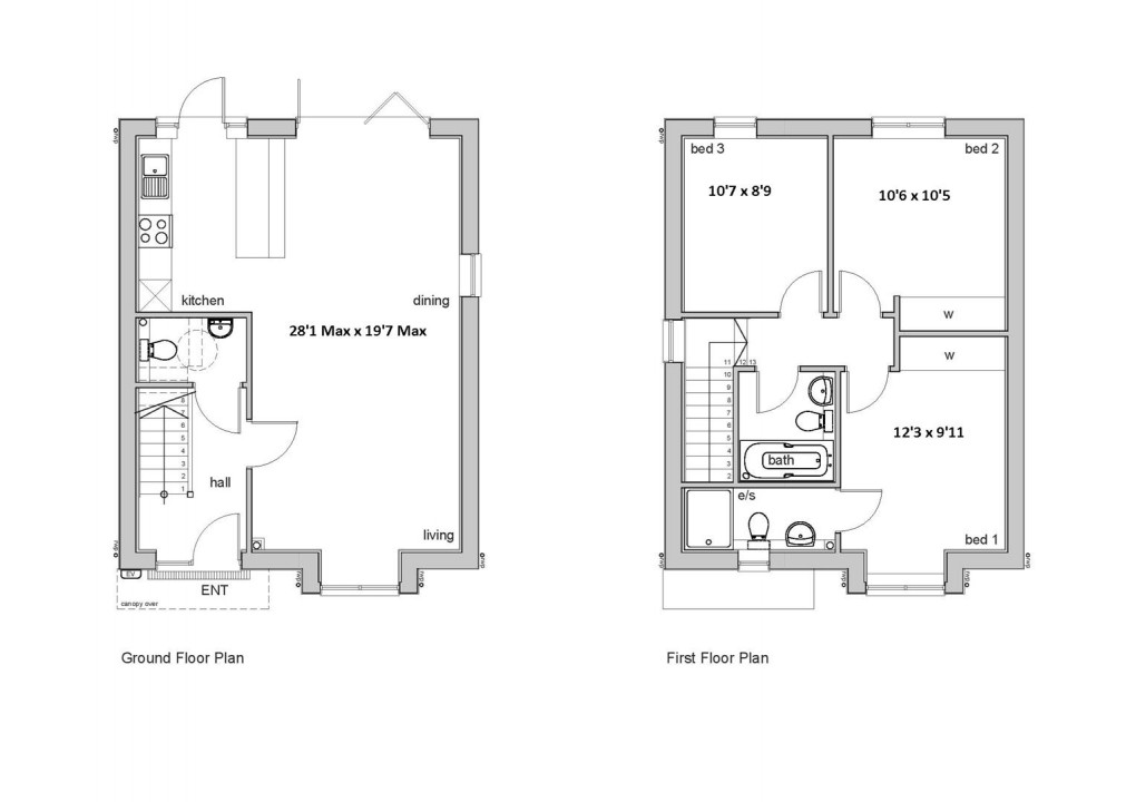 Floorplan for Violet Fields Close, Peacehaven