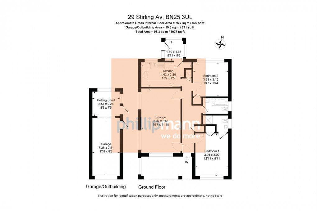 Floorplan for Stirling Avenue, Seaford