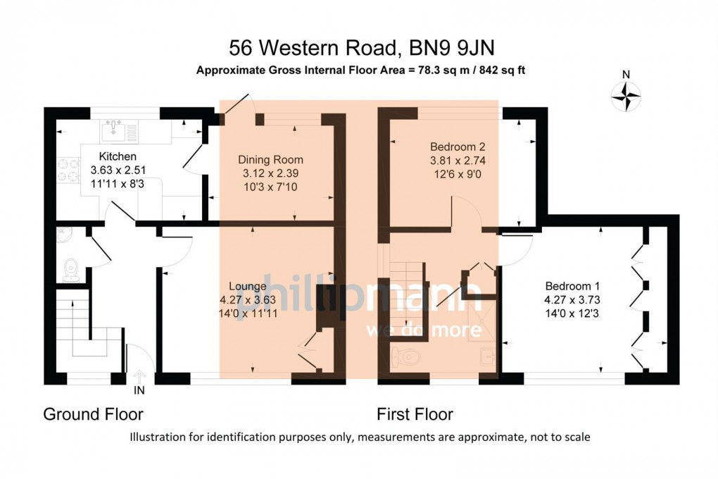 Floorplan for Western Road, Newhaven