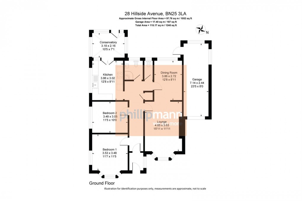 Floorplan for Hillside Avenue, Seaford