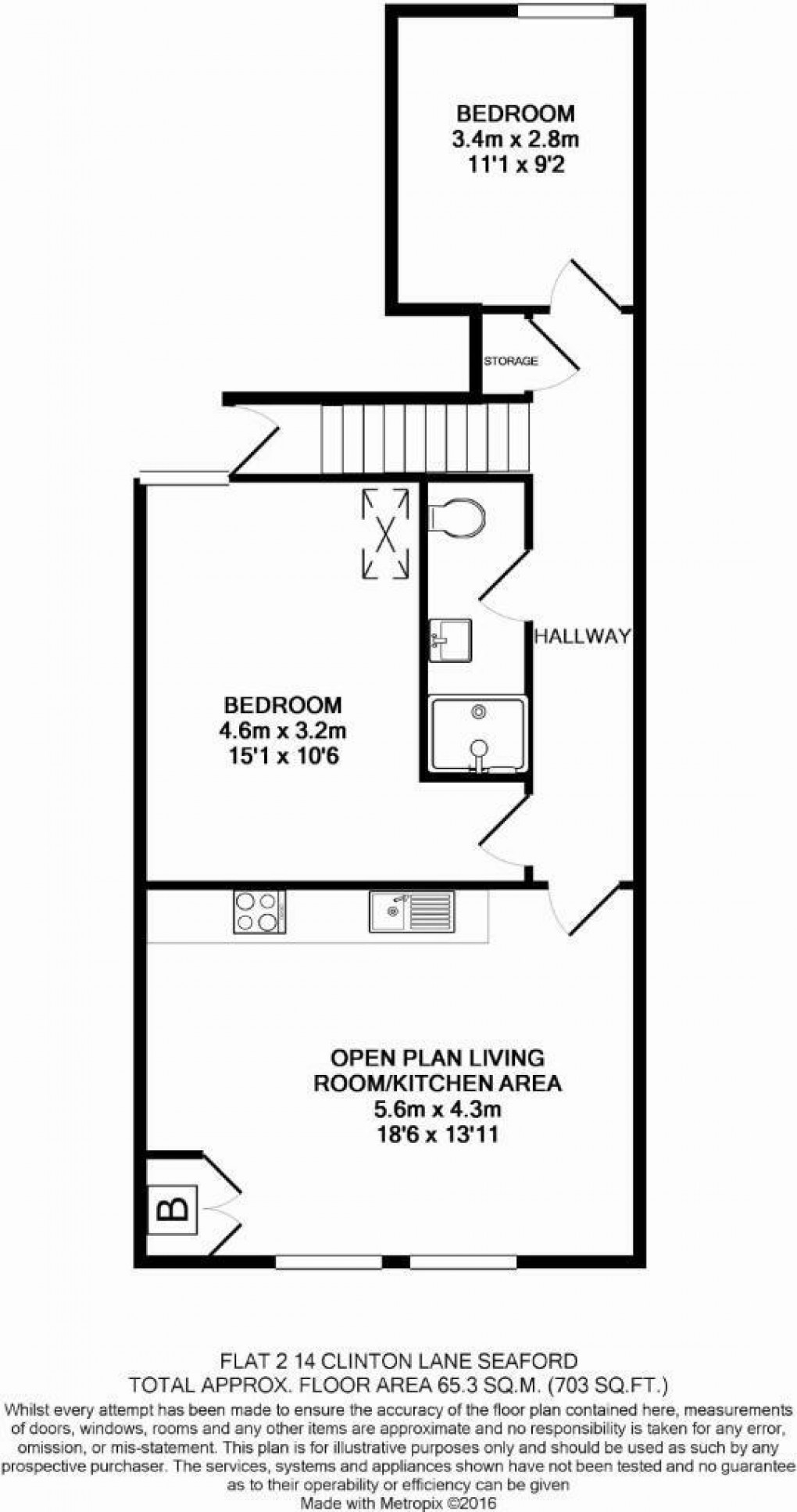 Floorplan for Clinton Lane, Seaford