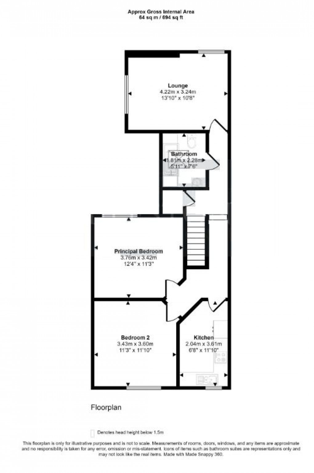 Floorplan for Dane Road, Seaford