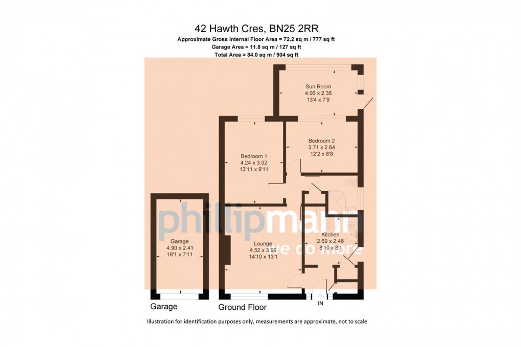 Floorplan for Hawth Crescent, Seaford