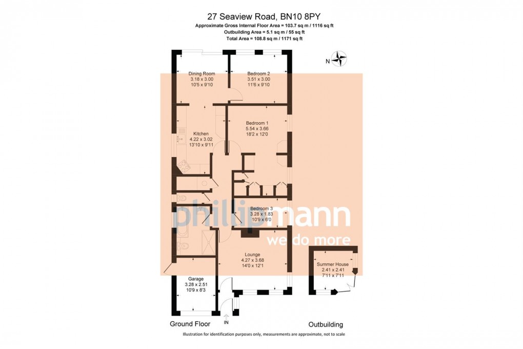 Floorplan for Seaview Road, Peacehaven