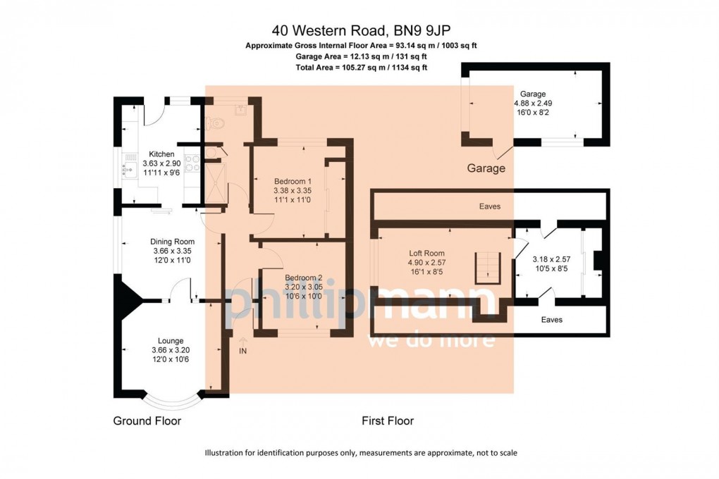 Floorplan for Western Road, Newhaven