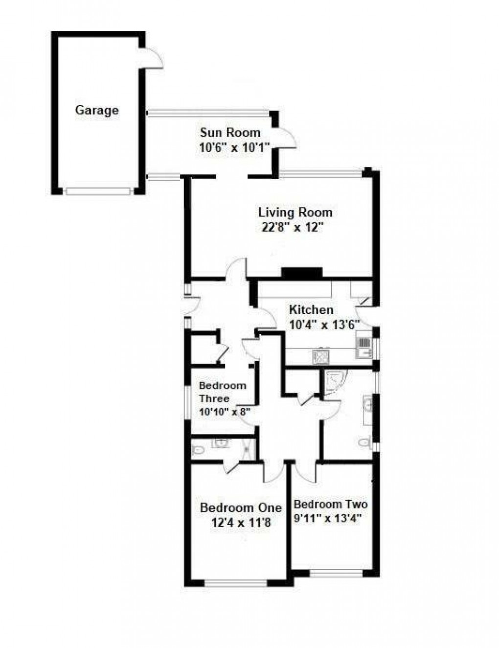 Floorplan for Belgrave Crescent, Seaford