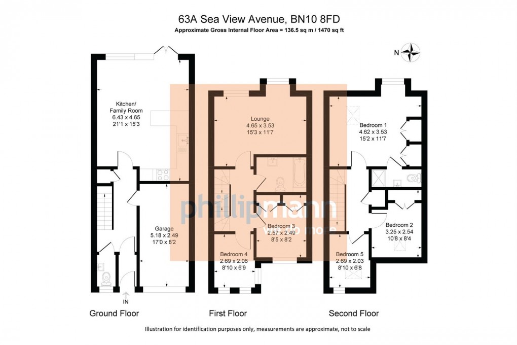 Floorplan for Seaview Avenue, Peacehaven