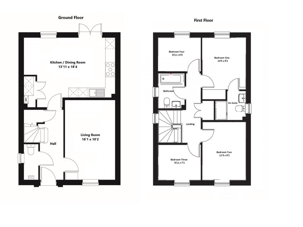 Floorplan for Linnett Crescent, Peacehaven