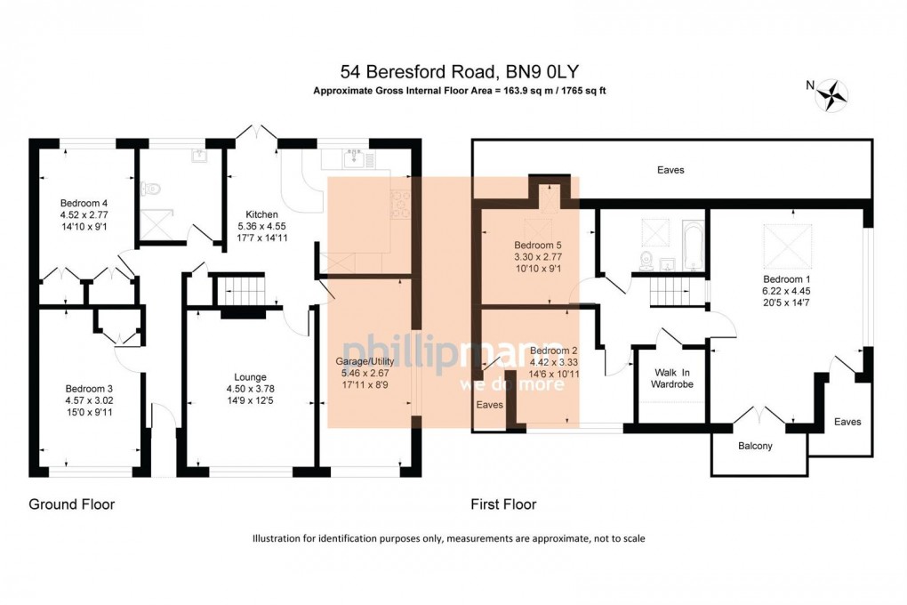 Floorplan for Beresford Road, Newhaven