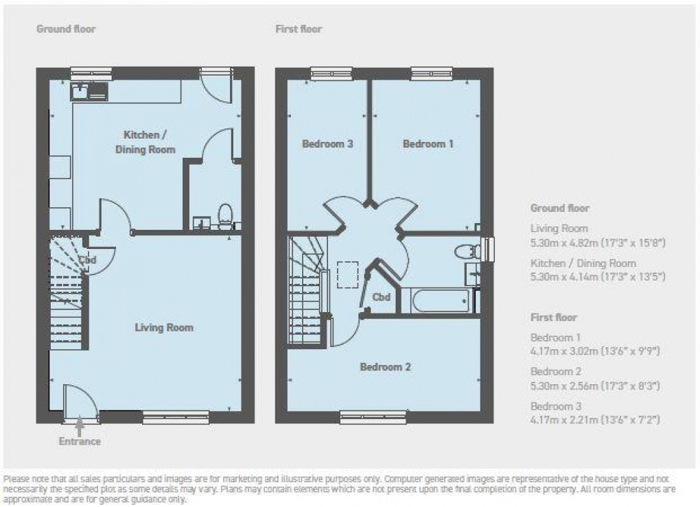 Floorplan for Allingham Place, Ovingdean, Brighton