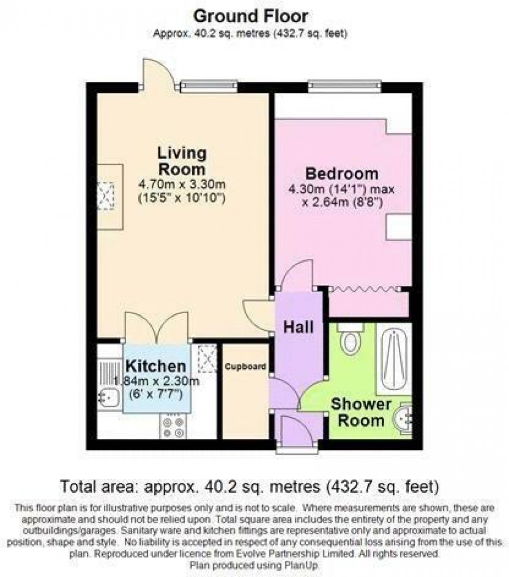 Floorplan for Merryfield Court, Marine Parade, Seaford