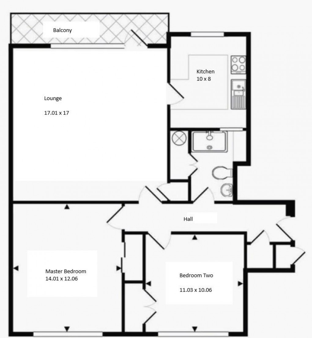 Floorplan for Dane Close, Seaford