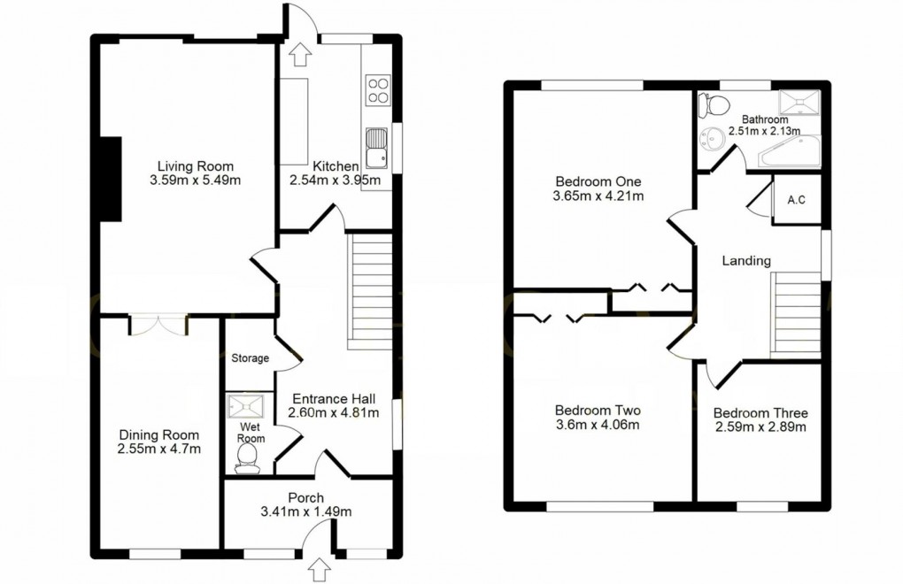 Floorplan for Wellington Road, Newhaven