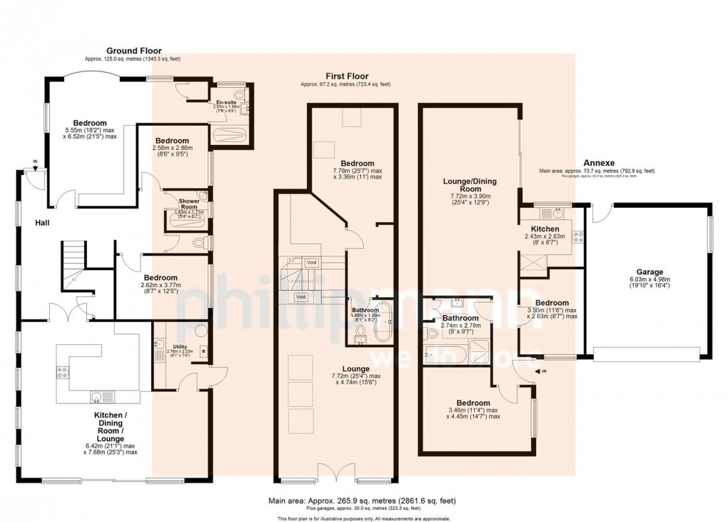 Floorplan for Ambleside Avenue, Peacehaven