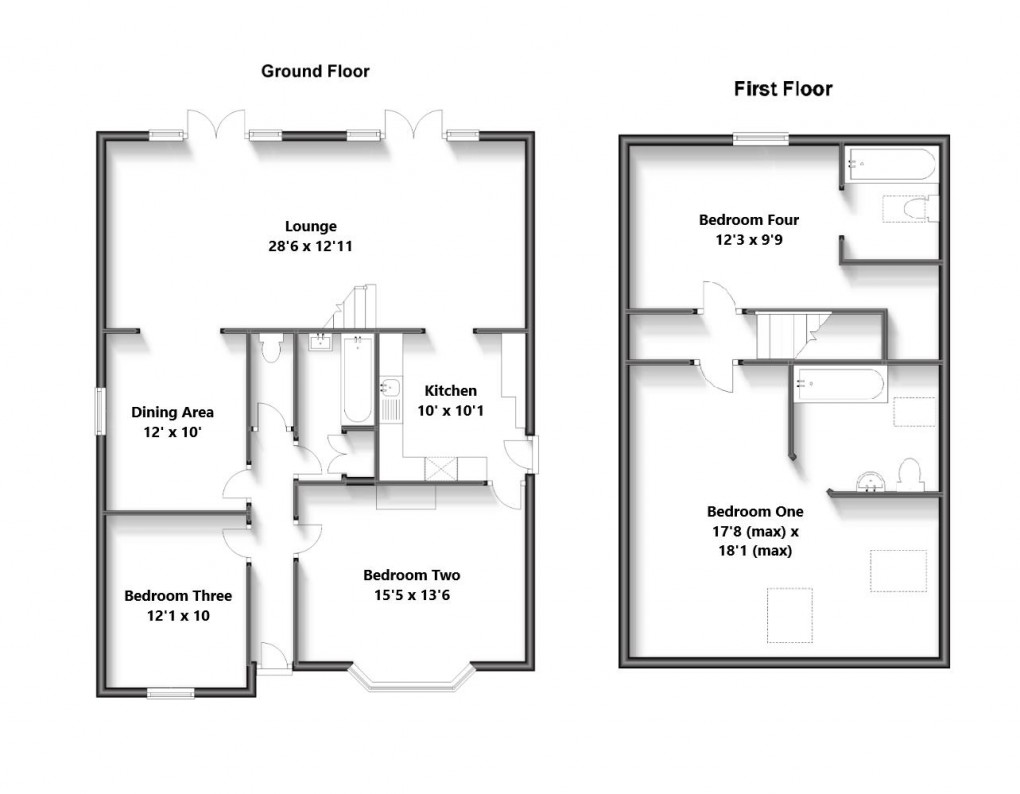 Floorplan for Sunview Avenue, Peacehaven