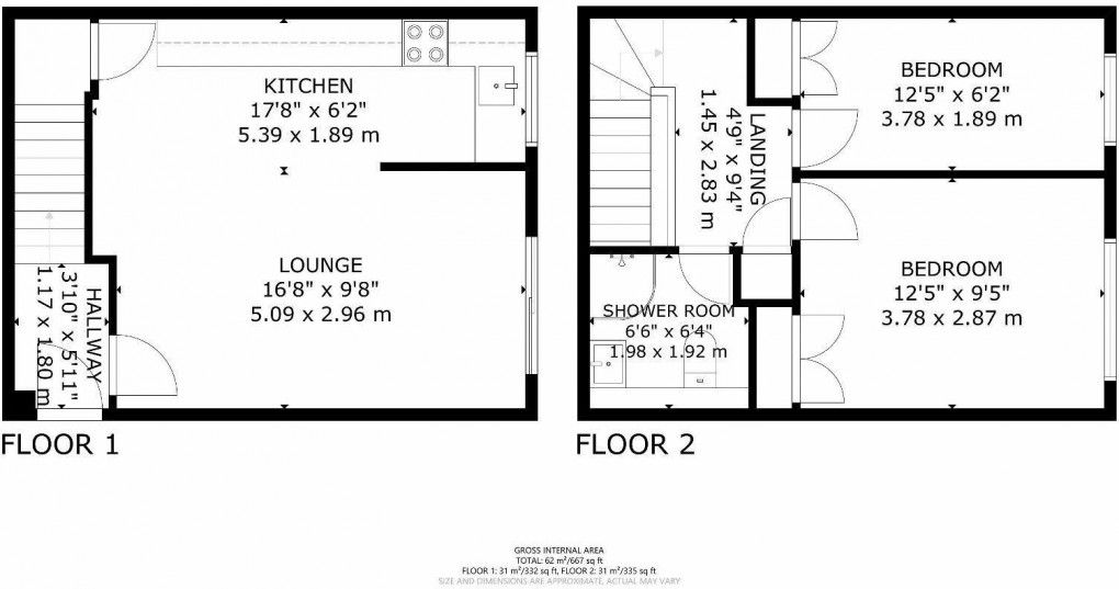 Floorplan for St. Crispians, Seaford