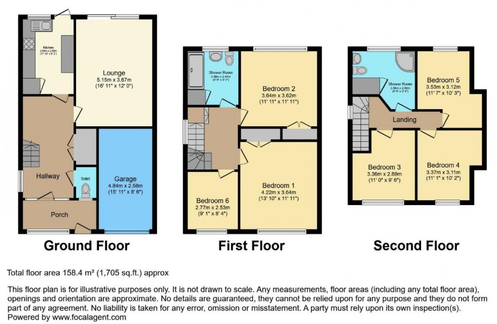 Floorplan for Dorothy Avenue North, Peacehaven