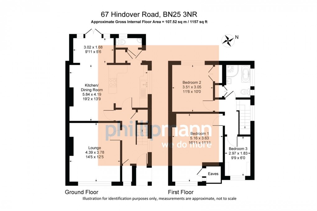 Floorplan for Hindover Road, Seaford