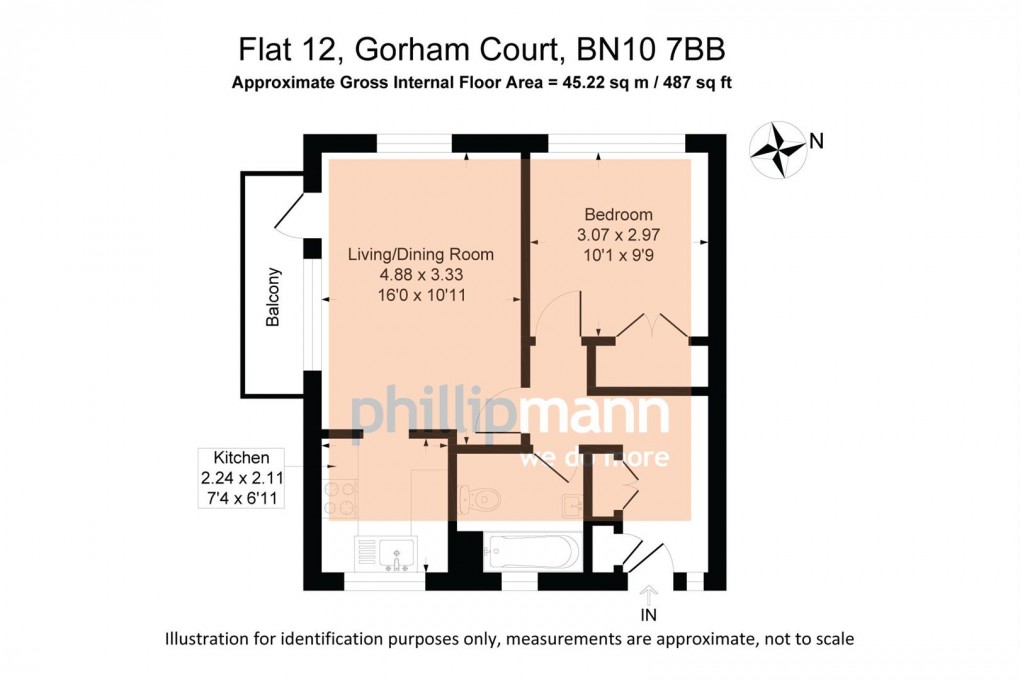 Floorplan for Gorham Way, Telscombe Cliffs, Peacehaven