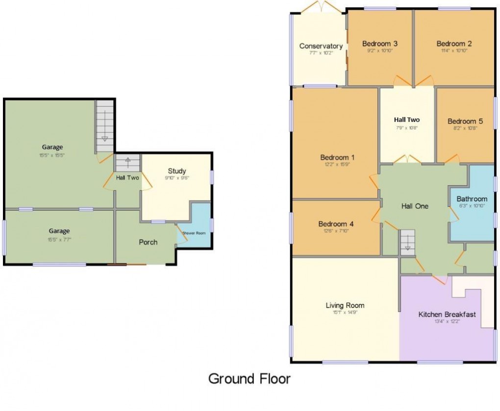 Floorplan for Rodmell Avenue, Saltdean, Brighton