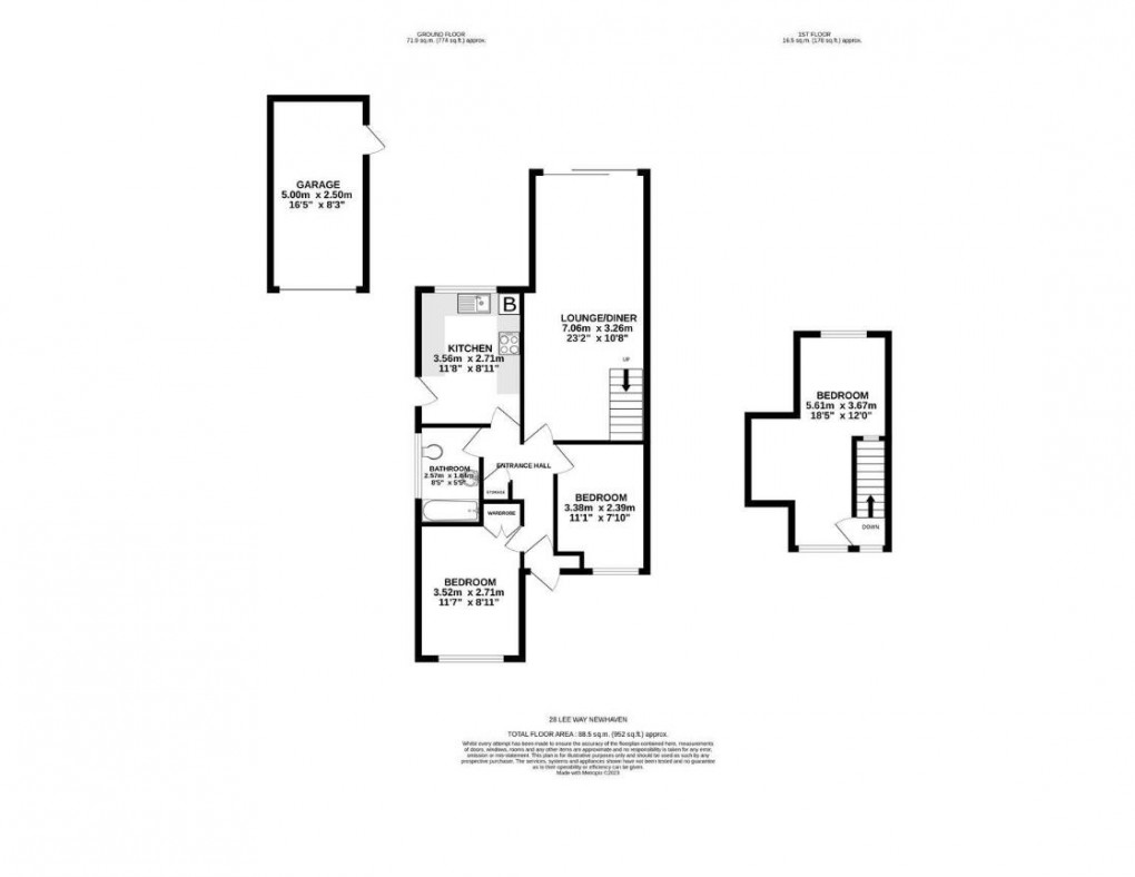 Floorplan for Lee Way, Newhaven