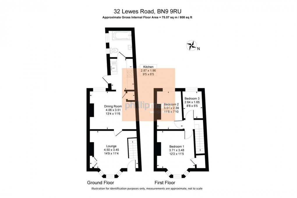 Floorplan for Lewes Road, Newhaven