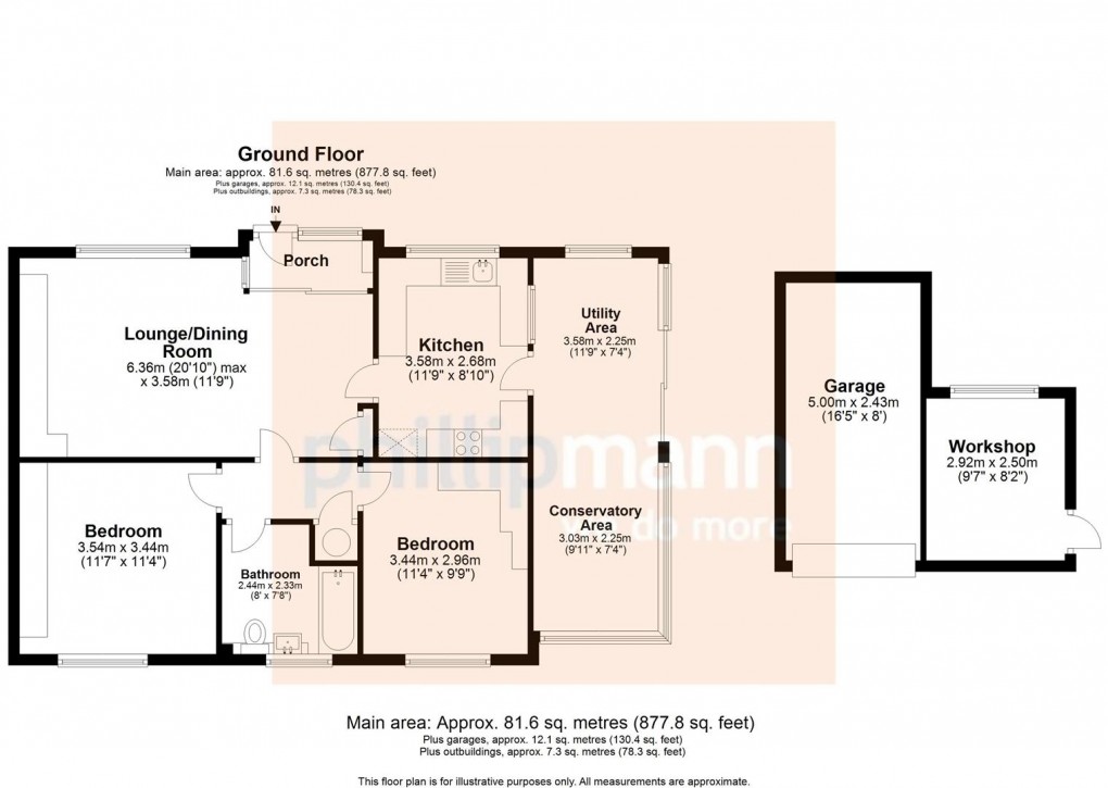 Floorplan for Roman Close, Seaford