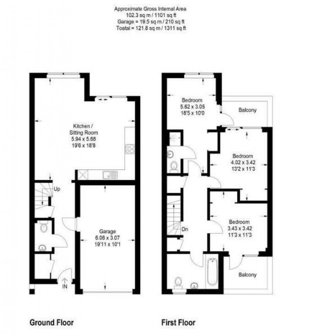 Floorplan for Grays Crescent, Newhaven