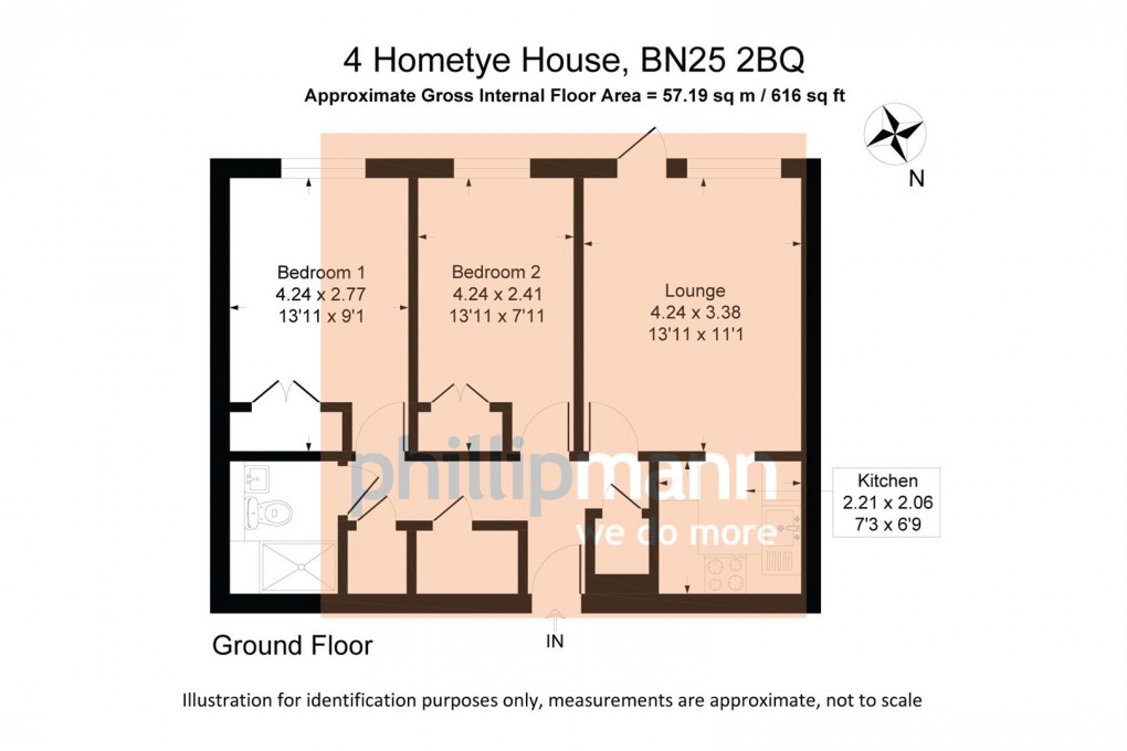 Floorplan for Claremont Road, Seaford