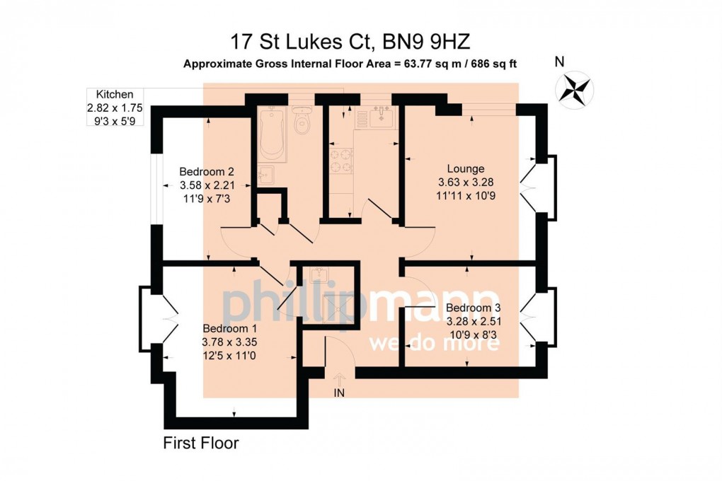 Floorplan for Church Hill, Newhaven