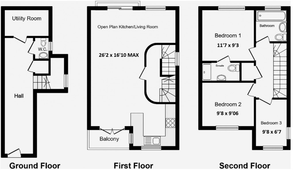 Floorplan for Denton Mews, Denton Road, Newhaven