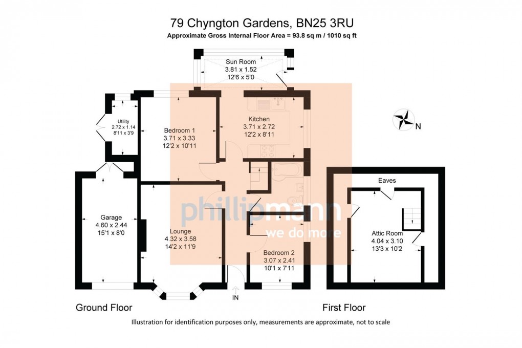 Floorplan for Chyngton Gardens, SEAFORD