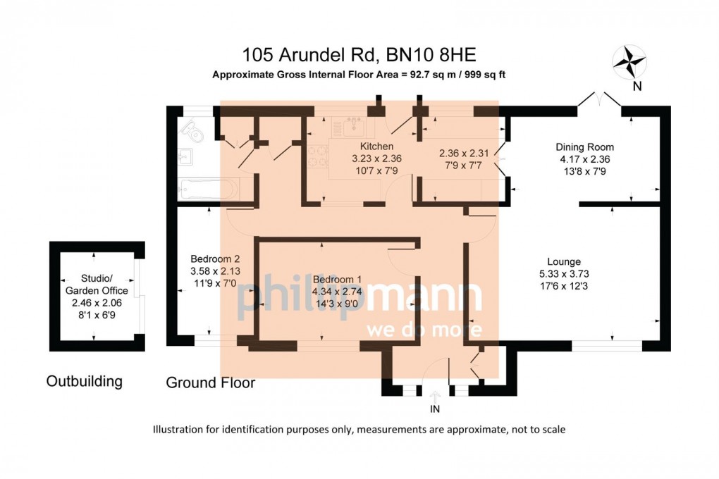 Floorplan for Arundel Road, Peacehaven