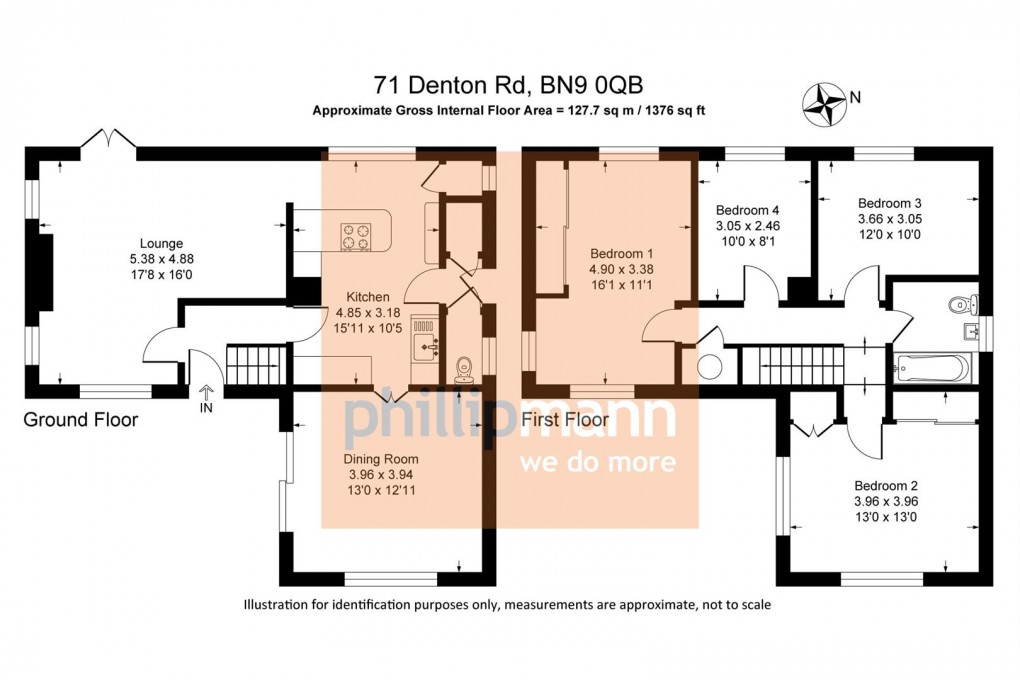 Floorplan for Denton Road, Newhaven