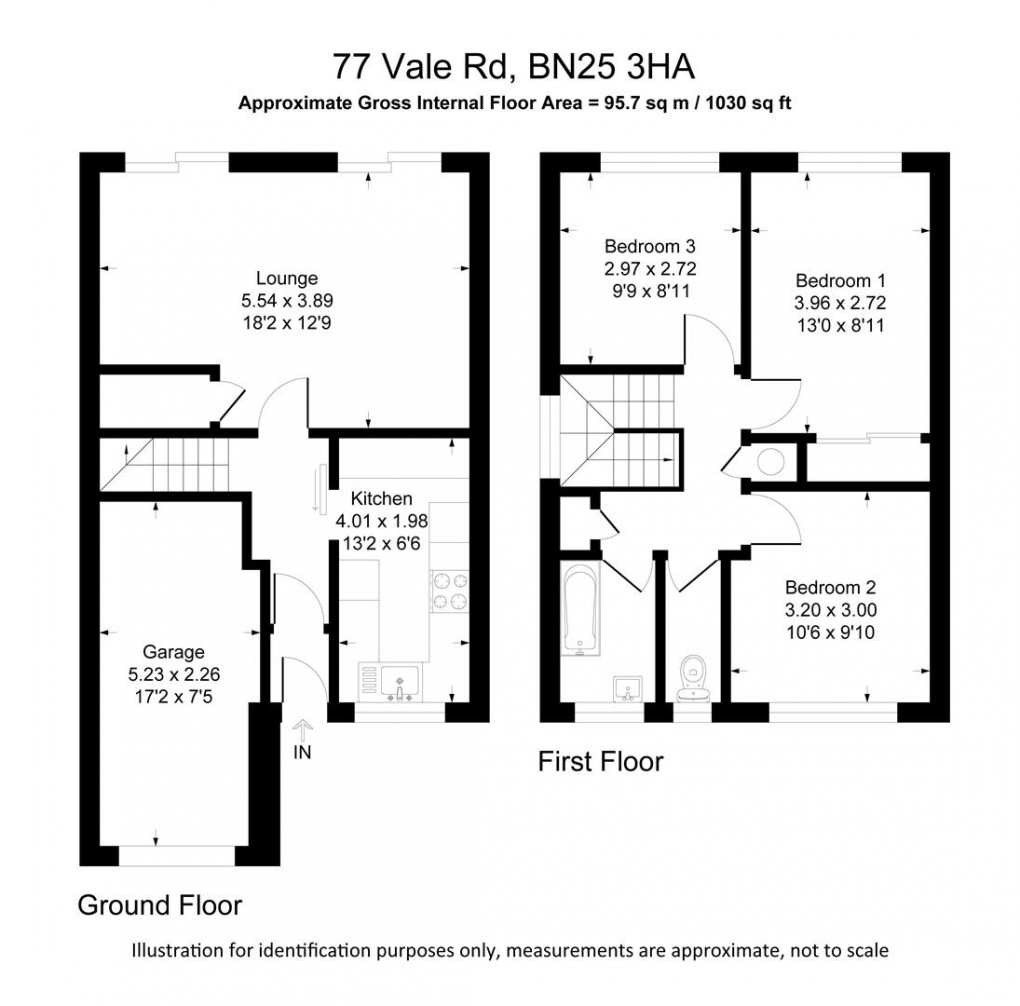 Floorplan for Vale Road, Seaford