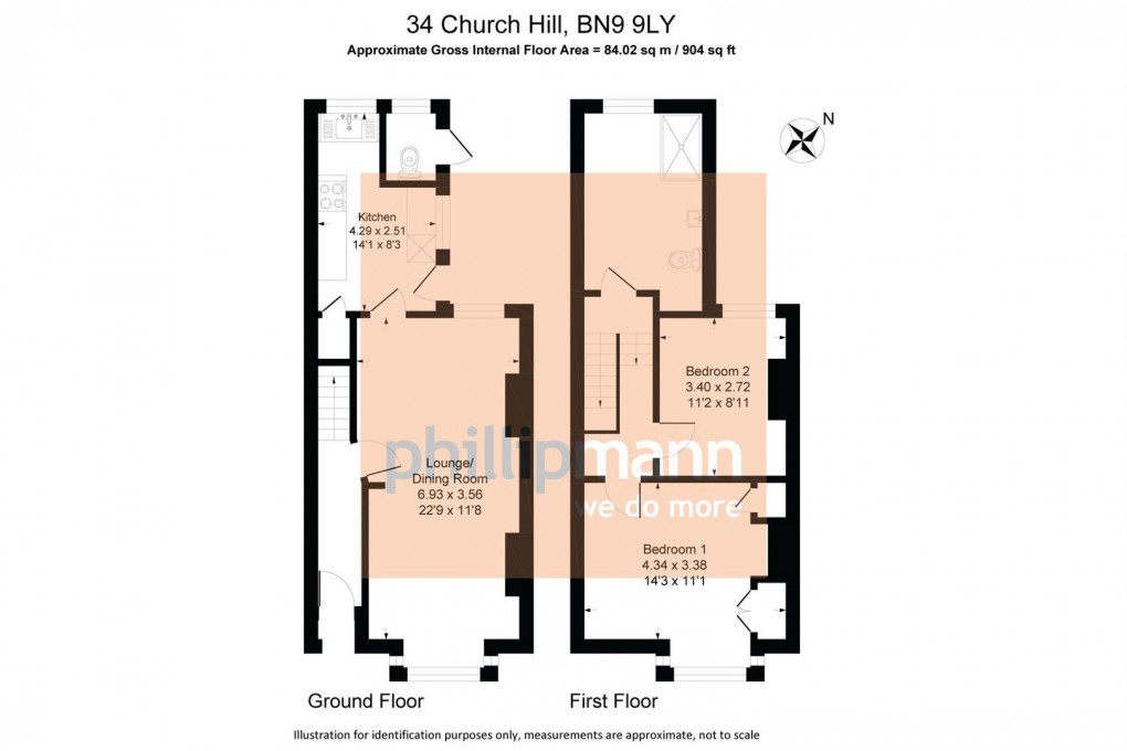 Floorplan for Church Hill, Newhaven