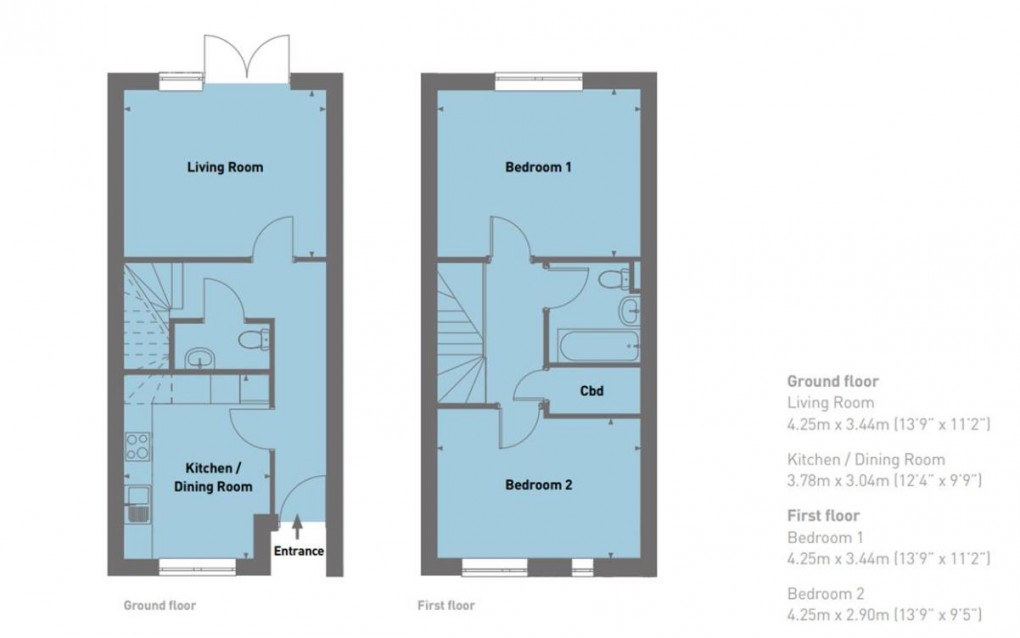 Floorplan for Arrow Lane, Newhaven