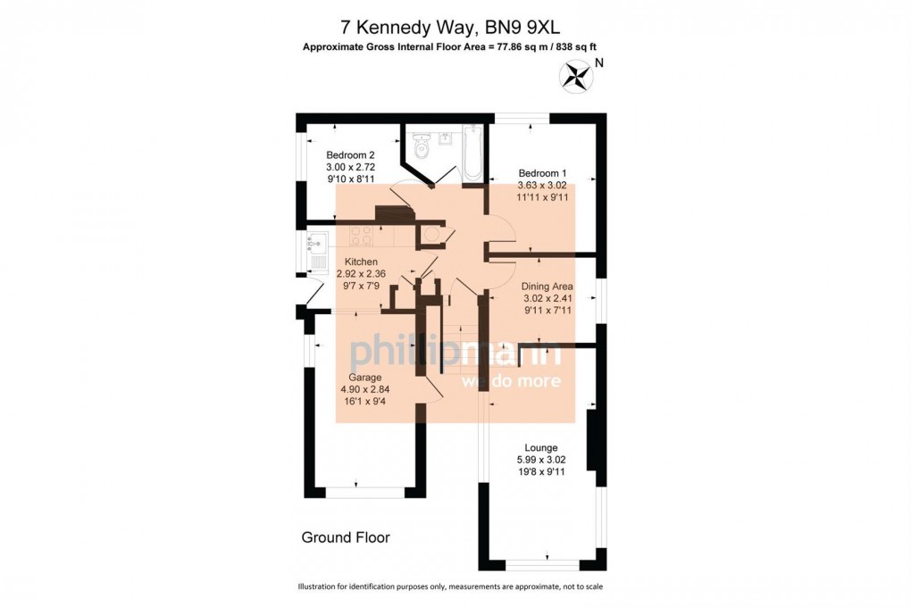 Floorplan for Kennedy Way, Newhaven