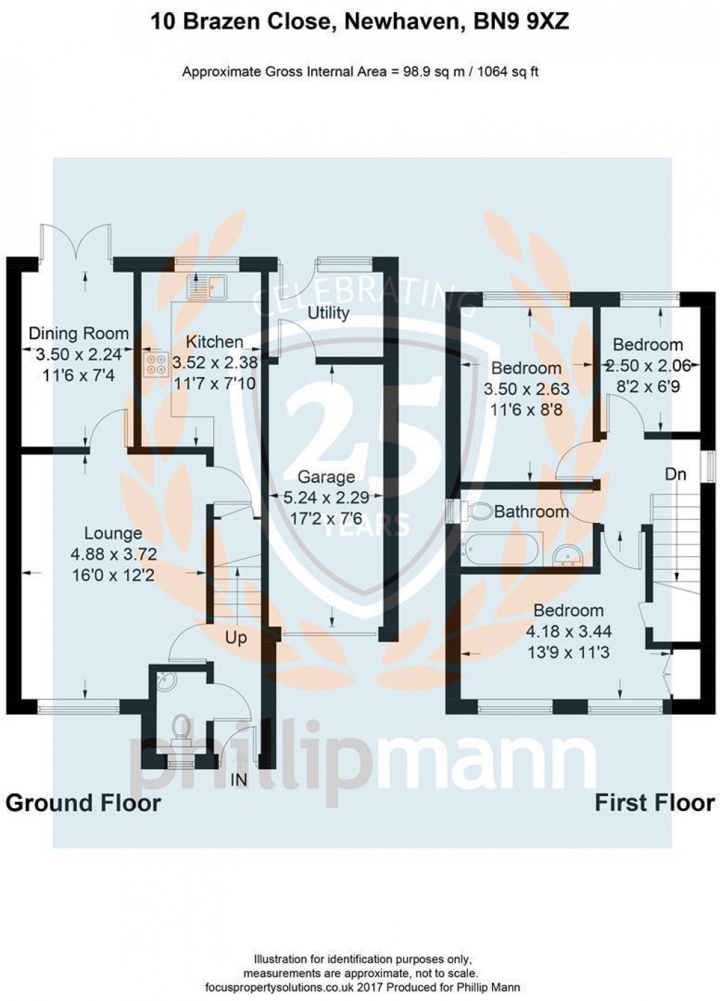 Floorplan for Brazen Close, Newhaven