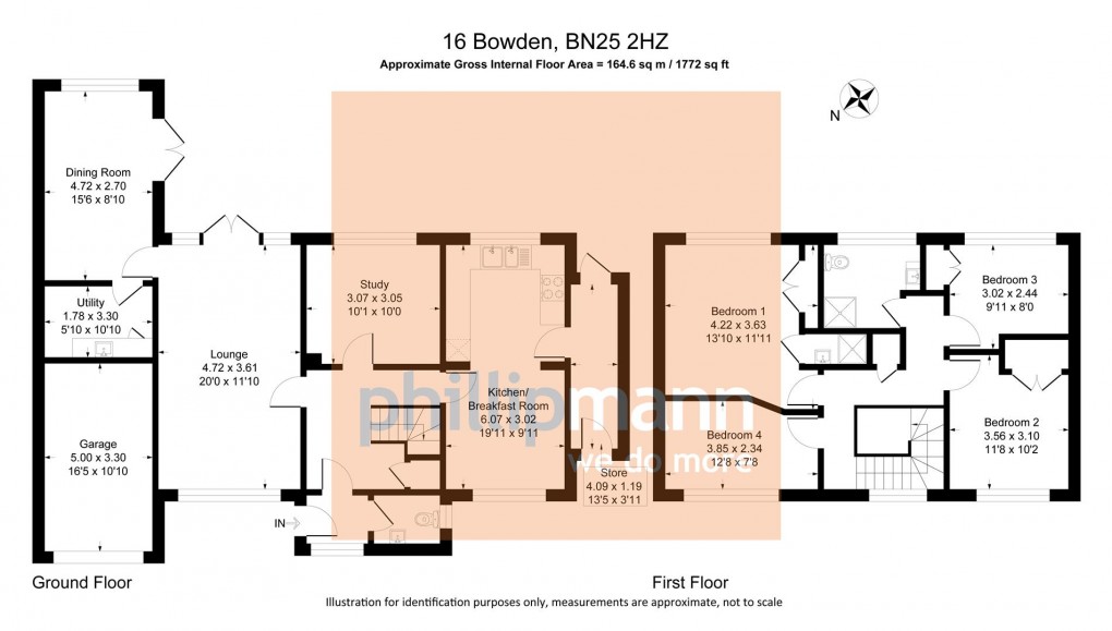 Floorplan for Bowden Rise, Seaford