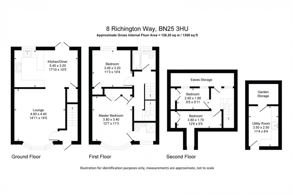 Floorplan for Richington Way, Seaford