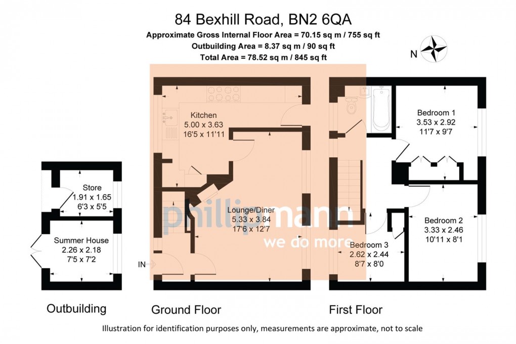 Floorplan for Bexhill Road, Brighton