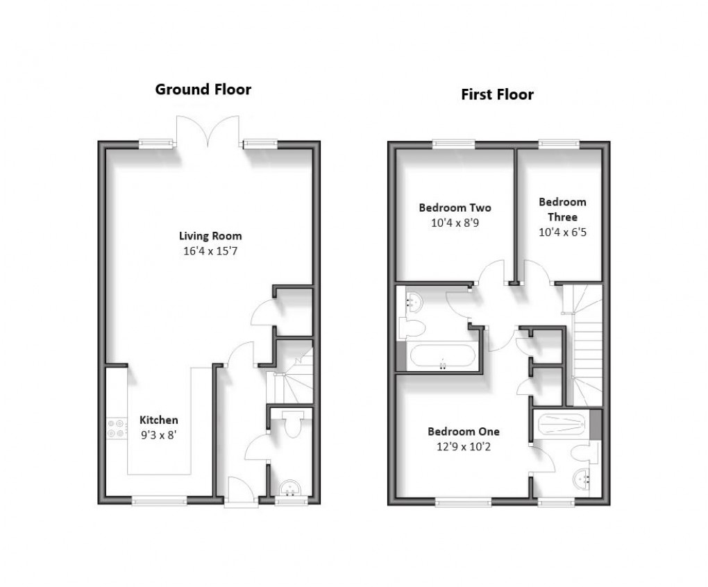 Floorplan for Gladys Avenue, Peacehaven