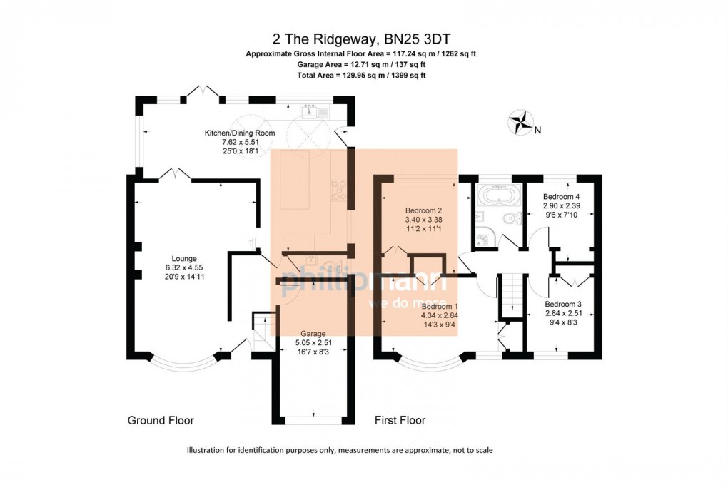 Floorplan for The Ridgeway, Seaford