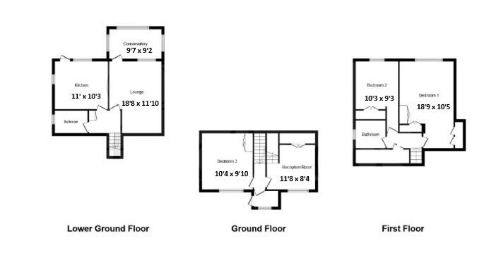 Floorplan for Valley Close, Newhaven