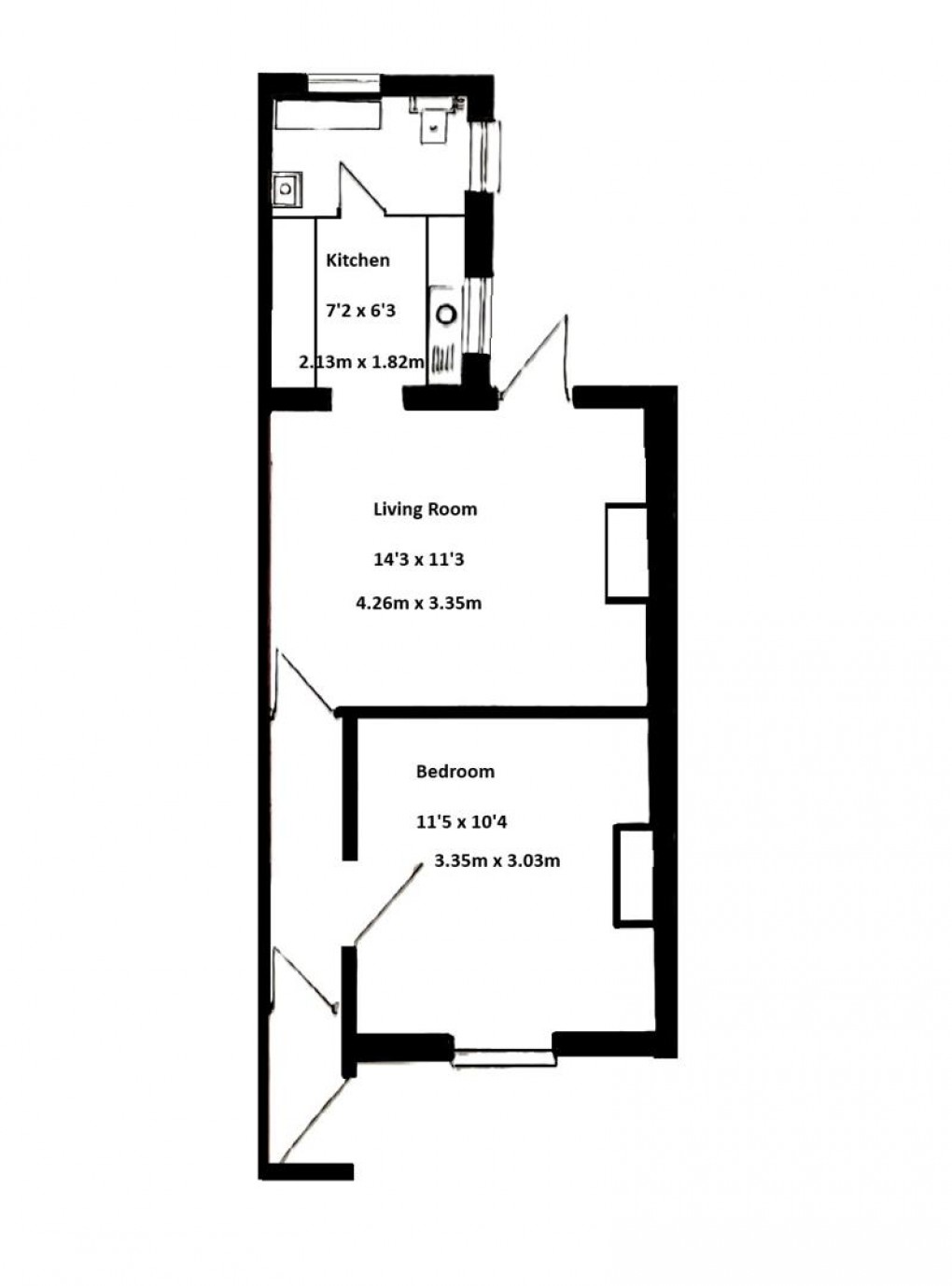 Floorplan for Elphick Road, Newhaven