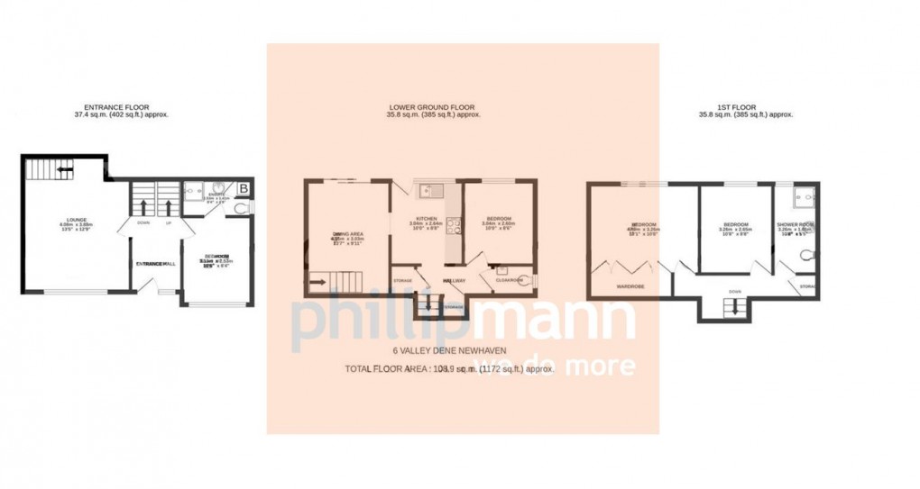 Floorplan for Valley Dene, Newhaven