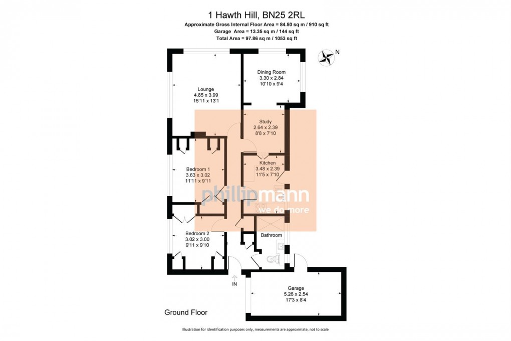 Floorplan for Hawth Hill, Seaford